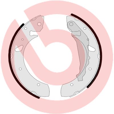 BREMBO Komplet kočionih papuča