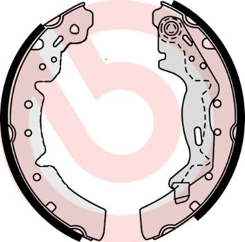 BREMBO Komplet kočionih papuča
