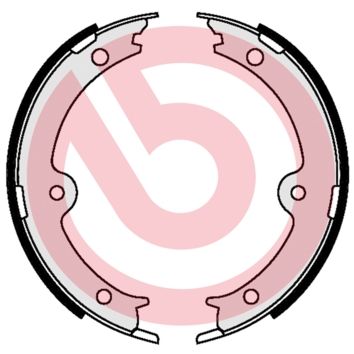 BREMBO Komplet kočionih papuča, parkirna kočnica