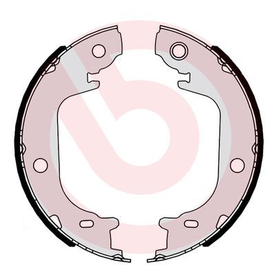 BREMBO Komplet kočnih čeljusti, parkirna kočnica