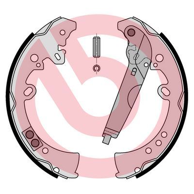 BREMBO Komplet kočionih papuča