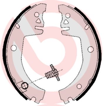 BREMBO Komplet kočionih papuča