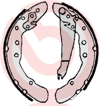 BREMBO Komplet kočionih papuča