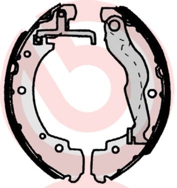 BREMBO Komplet kočionih papuča