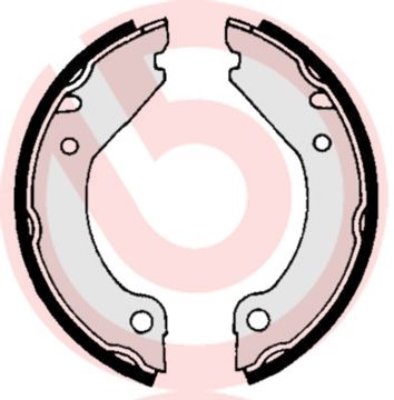 BREMBO Komplet kočionih papuča, parkirna kočnica