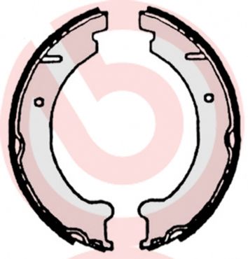 BREMBO Komplet kočionih papuča, parkirna kočnica