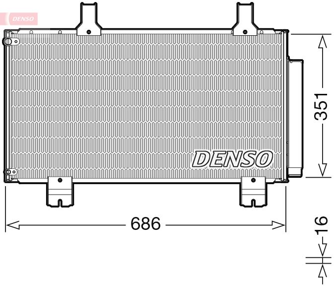 DENSO Kondenzator, klima-uređaj