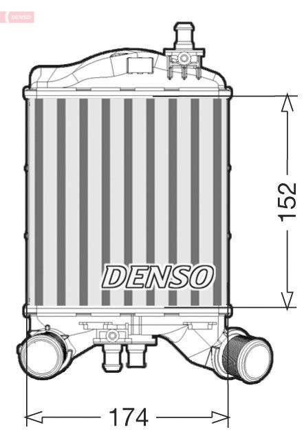 DENSO Hladnjak zraka punjenja