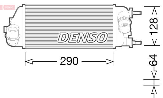 DENSO Hladnjak zraka punjenja