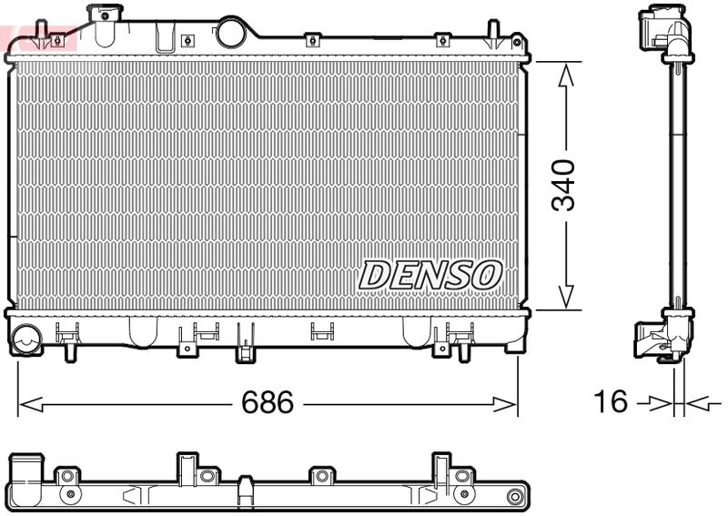 DENSO Hladnjak vode