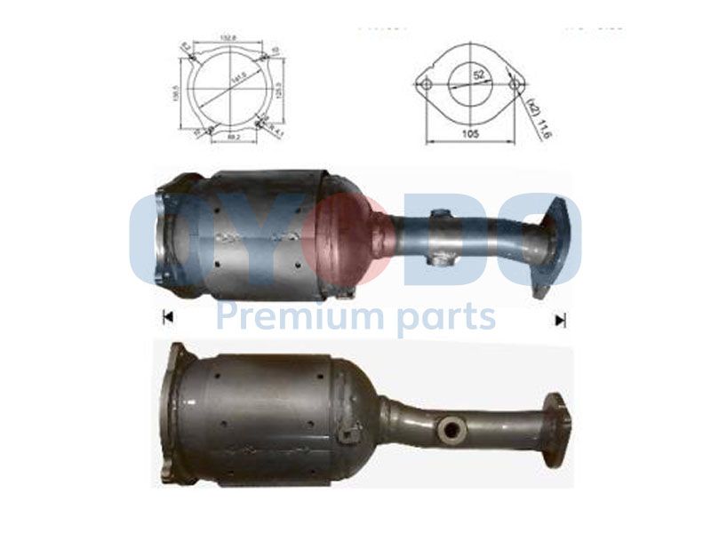 OYODO Filtar čađi/čestica, sustav ispušnih plinova