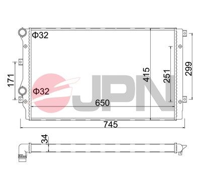 JPN Hladnjak, hlađenje motora
