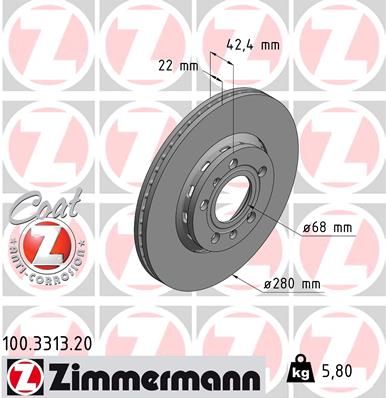 ZIMMERMANN Disk ploča