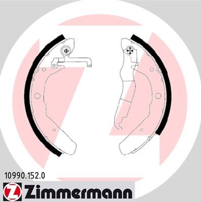 ZIMMERMANN Komplet kočionih papuča