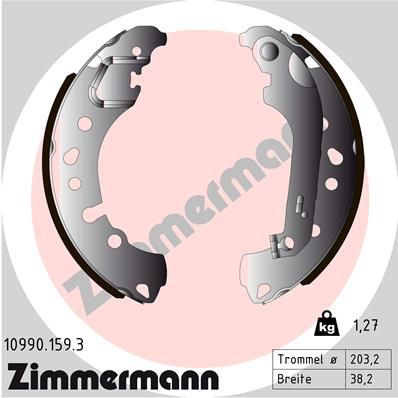 ZIMMERMANN Komplet kočionih papuča