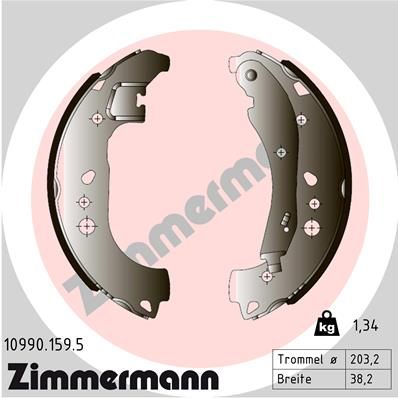 ZIMMERMANN Komplet kočionih papuča