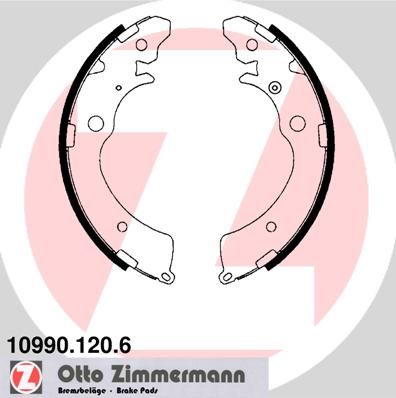 ZIMMERMANN Komplet kočionih papuča