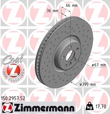 ZIMMERMANN Kočni disk