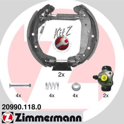 ZIMMERMANN Komplet kočionih papuča
