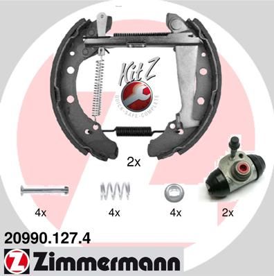ZIMMERMANN Komplet kočionih papuča