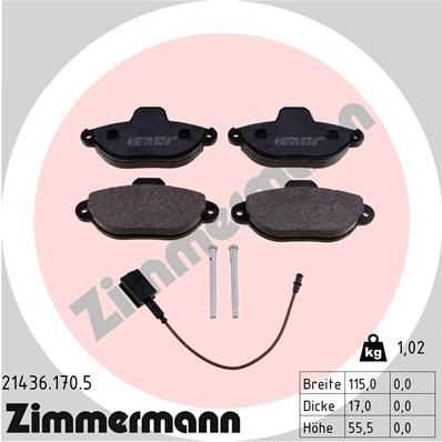 ZIMMERMANN Disk pločice