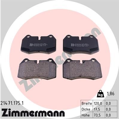 ZIMMERMANN Disk pločice