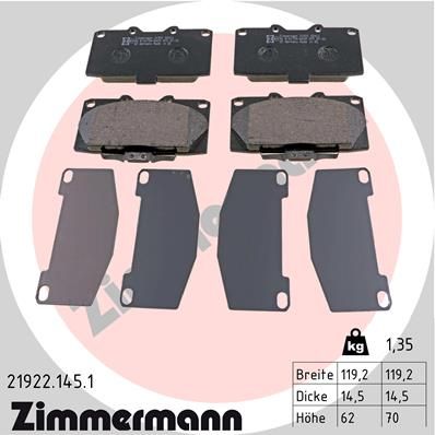 ZIMMERMANN Disk pločice
