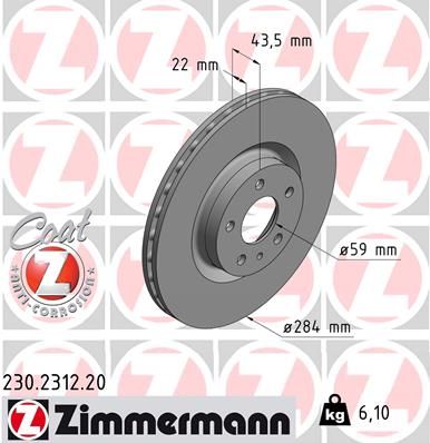 ZIMMERMANN Disk ploča
