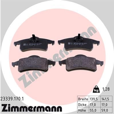 ZIMMERMANN Disk pločice