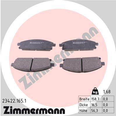ZIMMERMANN Disk pločice
