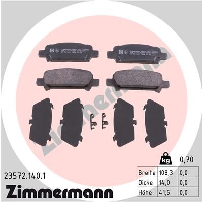 ZIMMERMANN Disk pločice
