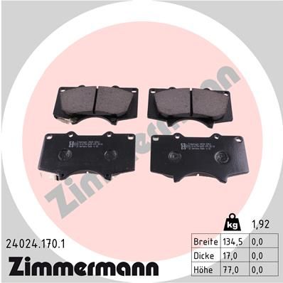 ZIMMERMANN Disk pločice