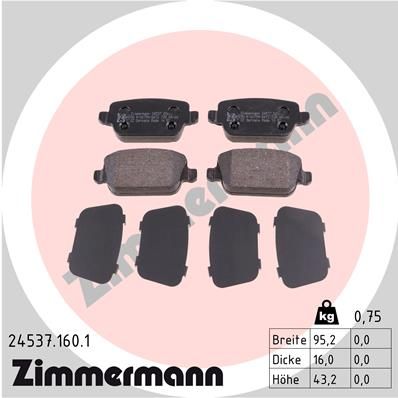 ZIMMERMANN Disk pločice