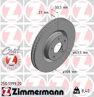 ZIMMERMANN Kočioni disk