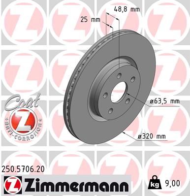 ZIMMERMANN Kočioni disk