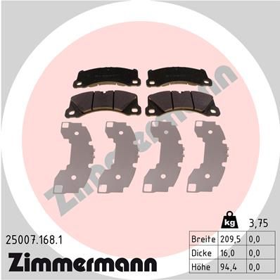 ZIMMERMANN Disk pločice