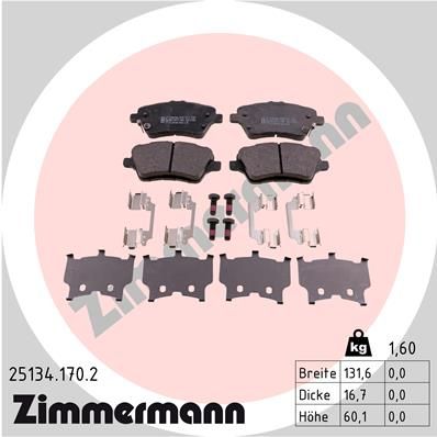 ZIMMERMANN Disk pločice