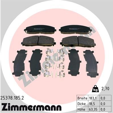 ZIMMERMANN Disk pločice