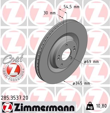 ZIMMERMANN Kočni disk
