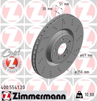 ZIMMERMANN Kočni disk