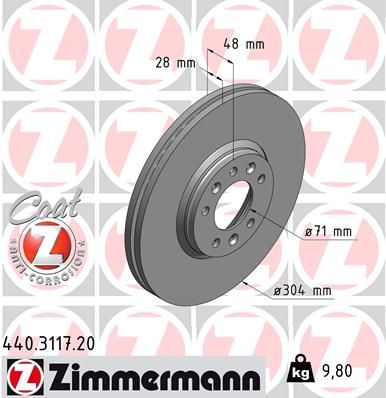 ZIMMERMANN Disk ploča