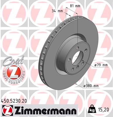 ZIMMERMANN Kočioni disk
