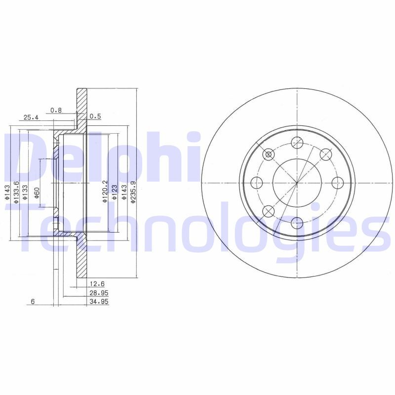 DELPHI Kočioni disk