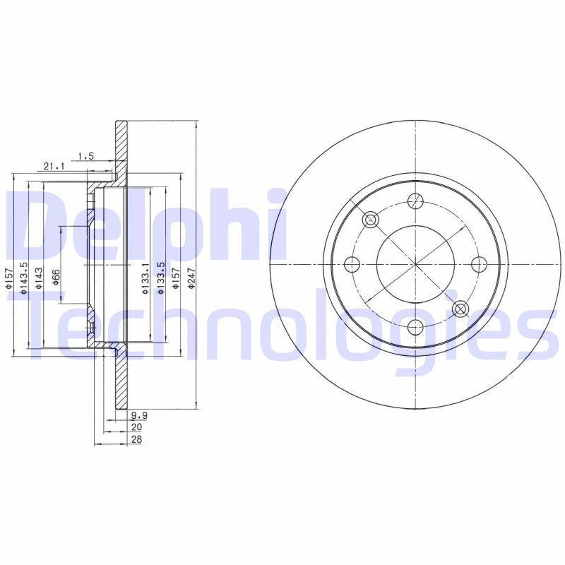 DELPHI Kočioni disk