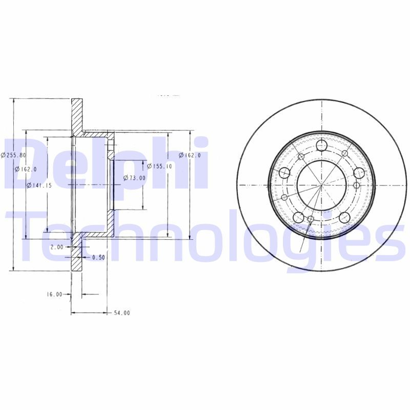 DELPHI Kočioni disk