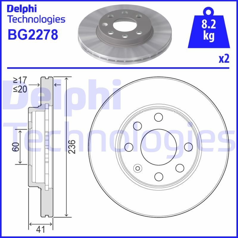 DELPHI Kočioni disk