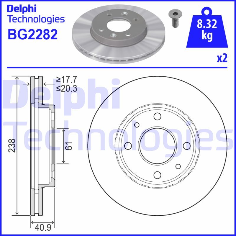 DELPHI Kočioni disk