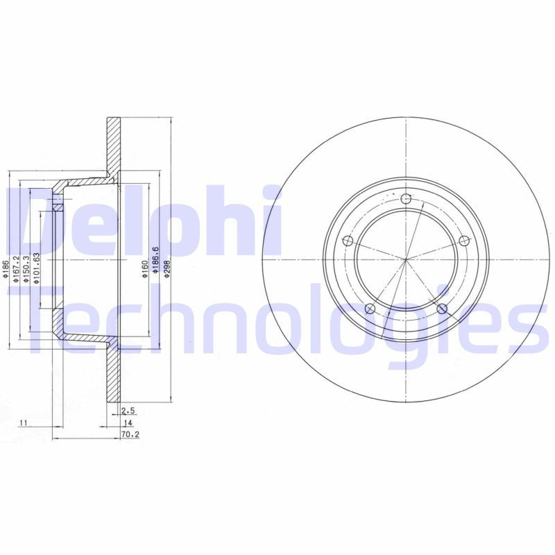 DELPHI Kočioni disk