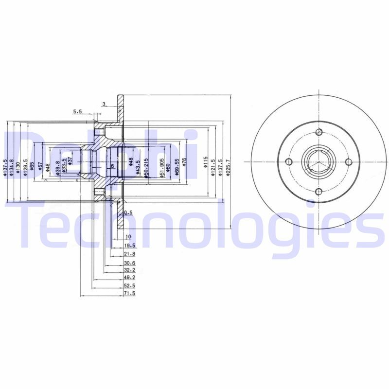 DELPHI Kočioni disk