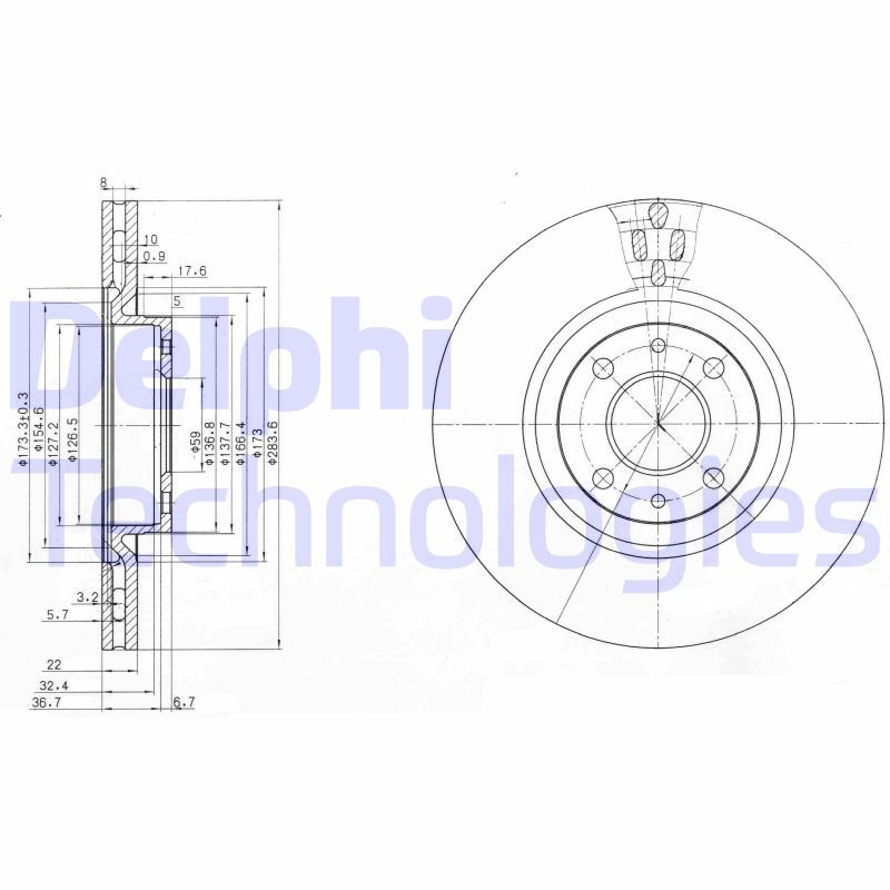 DELPHI Kočioni disk